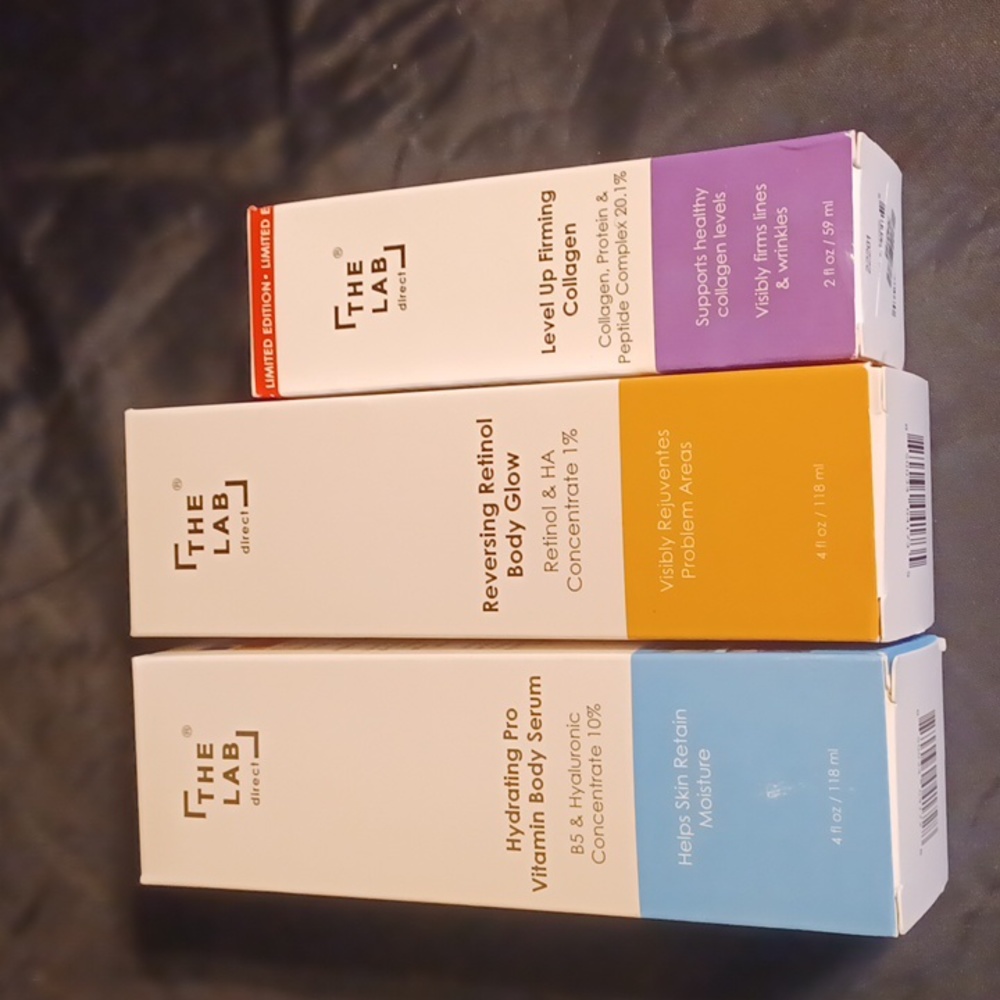 The Lab direct body serum, reversing retinol body glow, firming collagen